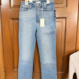 Good American Light Blue Straight Leg Jeans